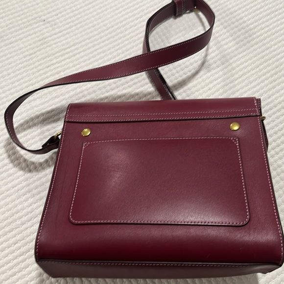 IIIBeCa by Joy Gryson Crossbody/Shoulder Bag Burgundy Leather - Picture 5 of 12